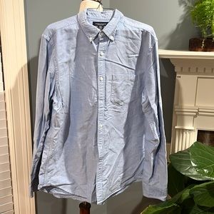 American eagle chambray 100% cotton button down shirt